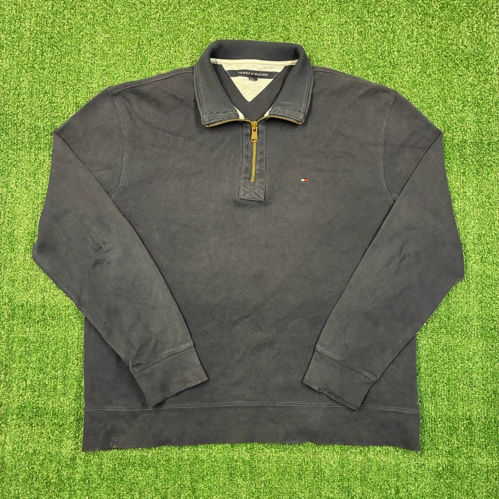 Vintage‎ Y2K 2000's Tommy Hilfiger Quarter Zip Sweatshirt